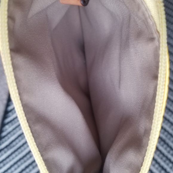 Coach Sunshine Yellow "Satin" Passport Bag - Picture 3 of 9